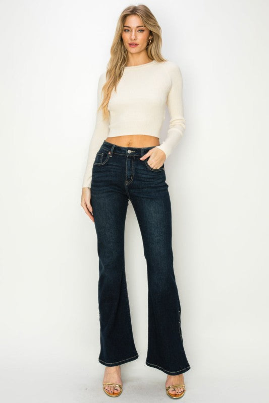 AT2014FLSD - HIGH RISE FLARE JEANS
