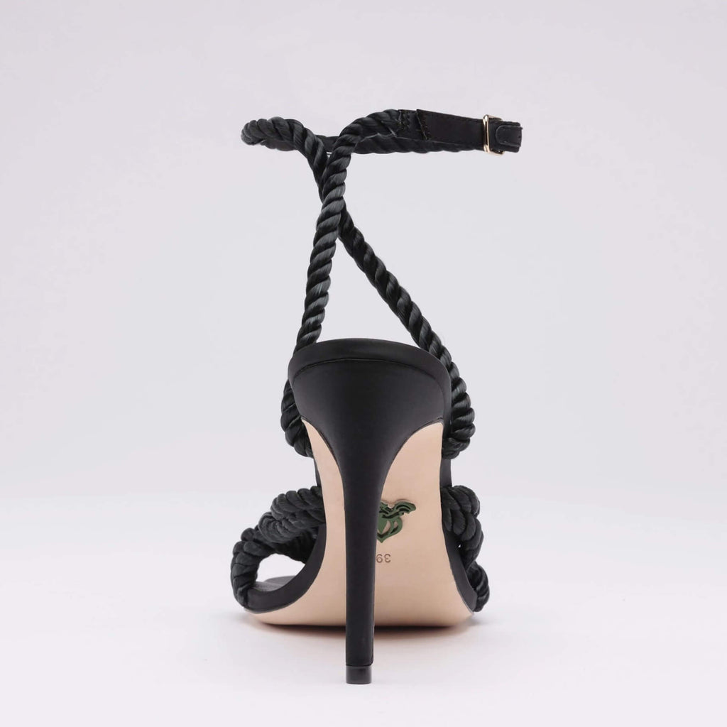 Michaela V Selene Satin heels • Black