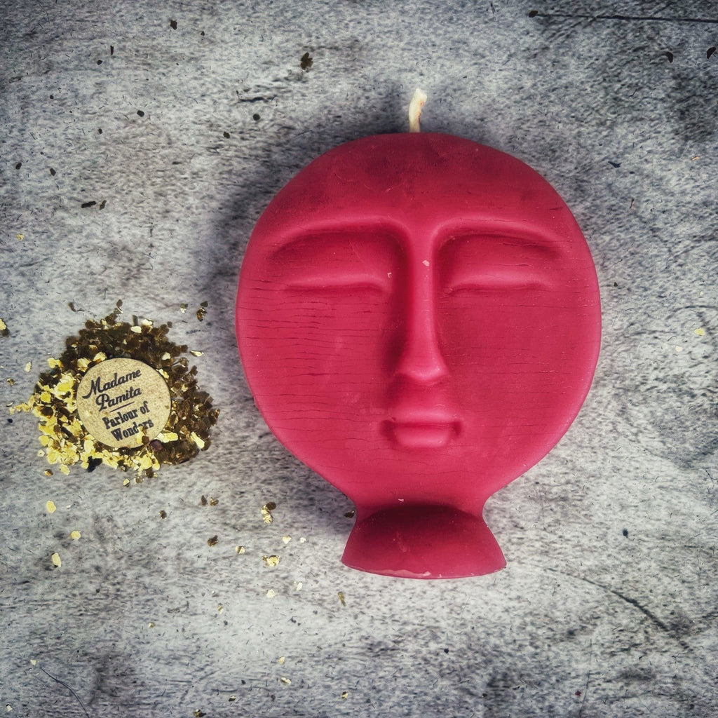 Beeswax Ancestor Spirit Spell Candle - Ancestral Guidance & Protection Magic