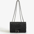 Luxury Women's Handbag with Chains & Sequins | Crossbody Shoulder Messenger Bag (Brand Design, Animal Print, Casual Purses)