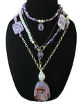 Amethyst and Ametrine Layered Necklace