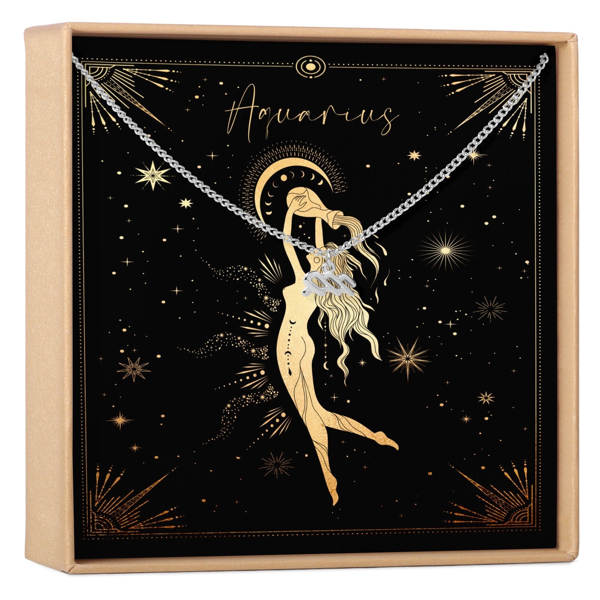 Aquarius Zodiac Deity Necklace