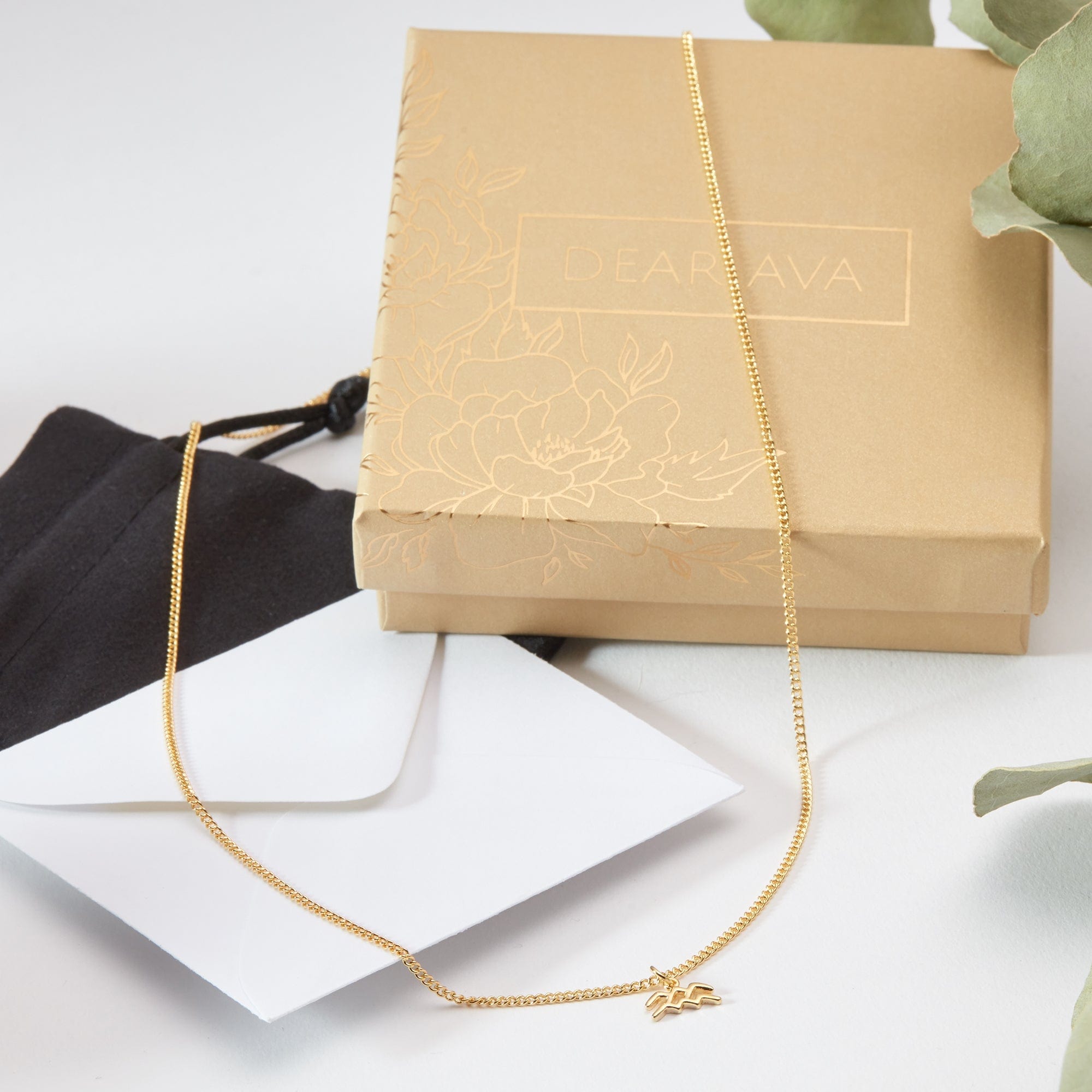Aquarius Zodiac Deity Necklace