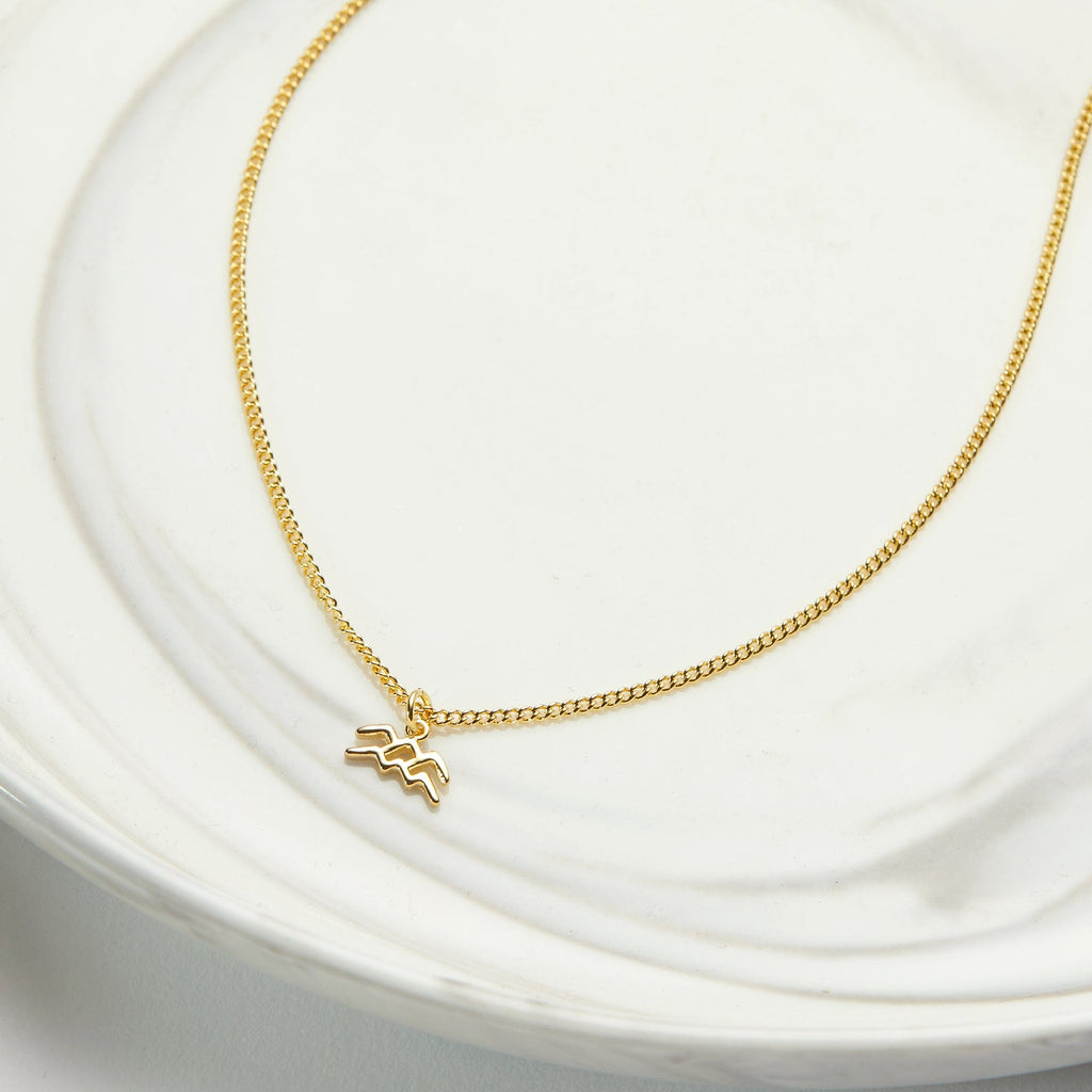 Aquarius Zodiac Deity Necklace