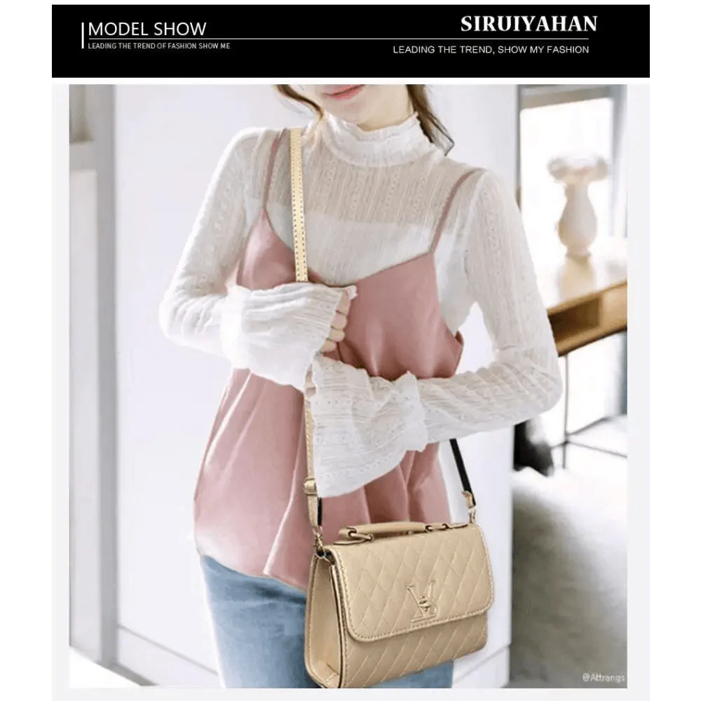 Decent Black Luxury Crossbody Bags For Women And Girls Designer Small Messenger Shoulder Bag For Women