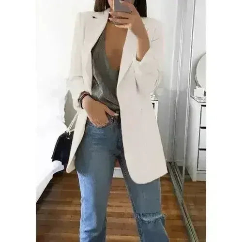 Autumn Women Casual Slim Blazers Suit Jacket Fashion Lady Office Suit