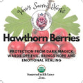Herb Garden - Organic Whole Hawthorn Berries .5 oz